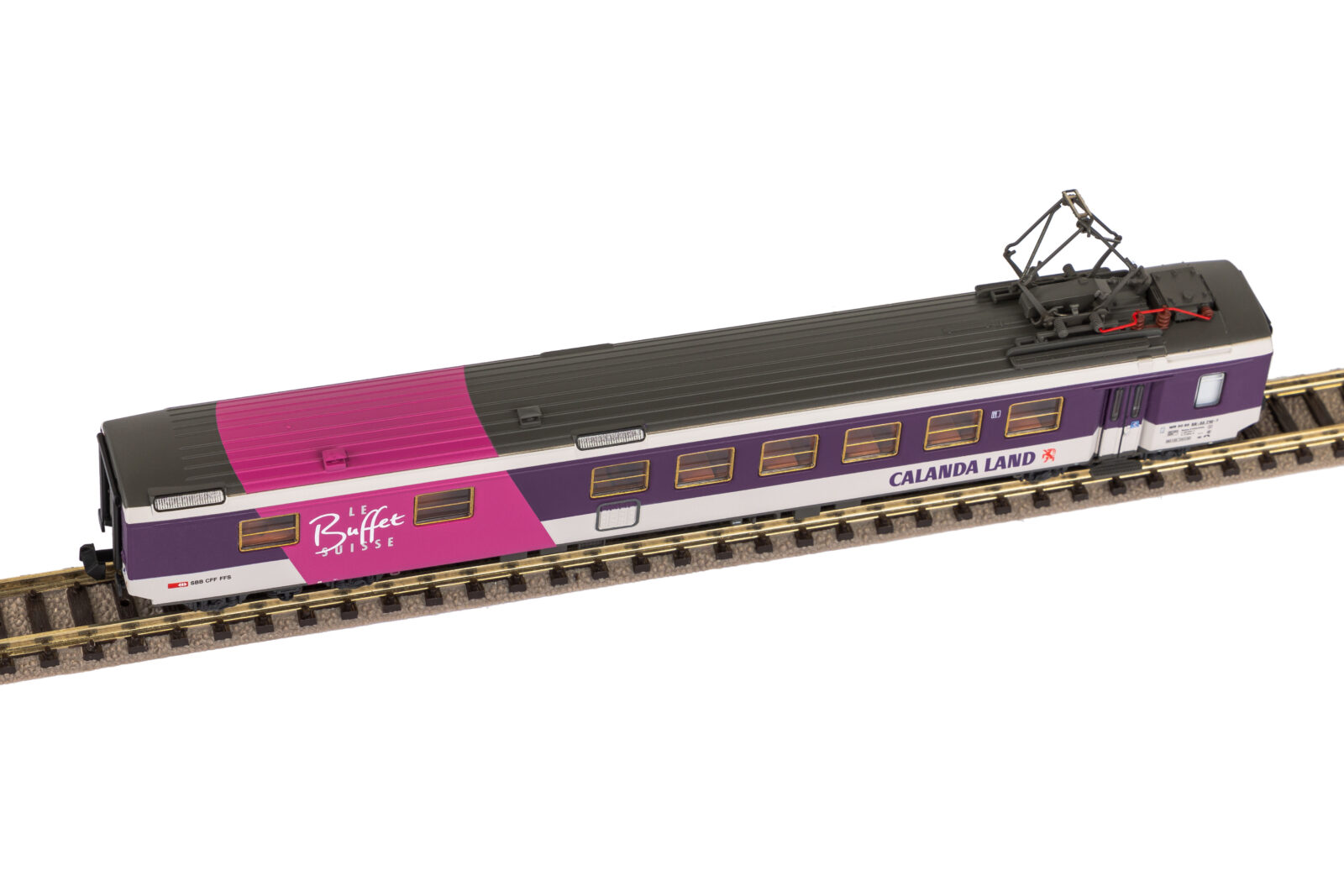 Carrozza Ristorante EWI "Calanda Land" SBB IV Scala N DS Modellismo Carrozza Ristorante EWI "Calanda scala N