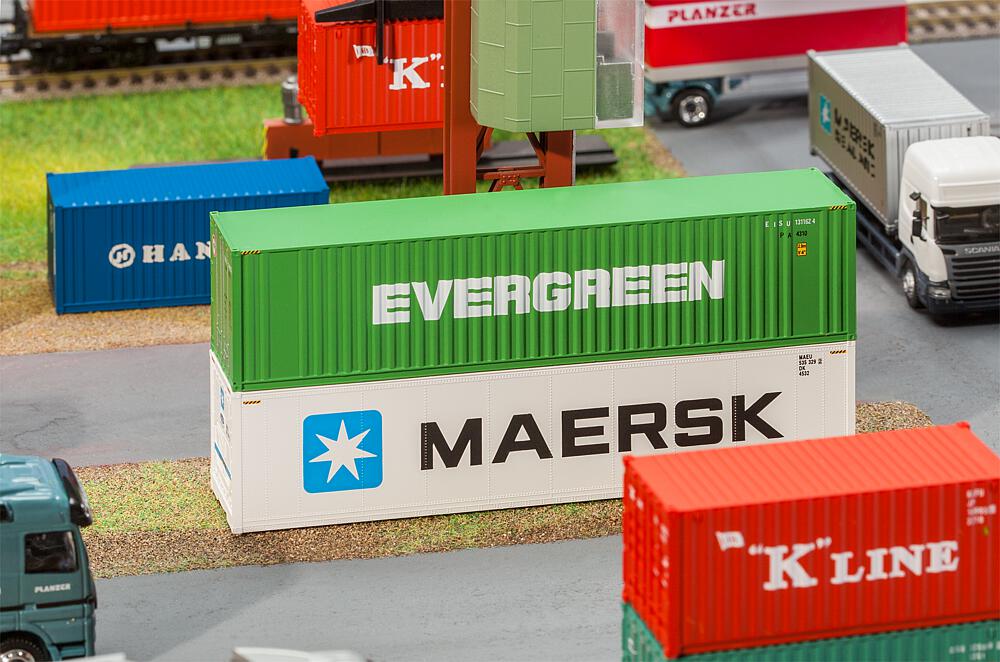Container Hi-Cube da 40' "EVERGREEN" Scala H0 DS Modellismo Container Hi-Cube da 40' scala H0
