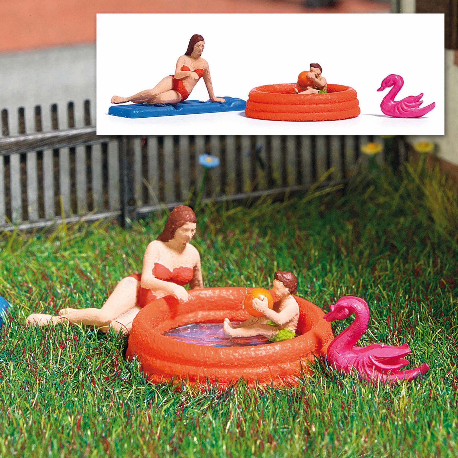 Piscina per bambini Scala H0 DS Modellismo Piscina per bambini scala H0 Busch