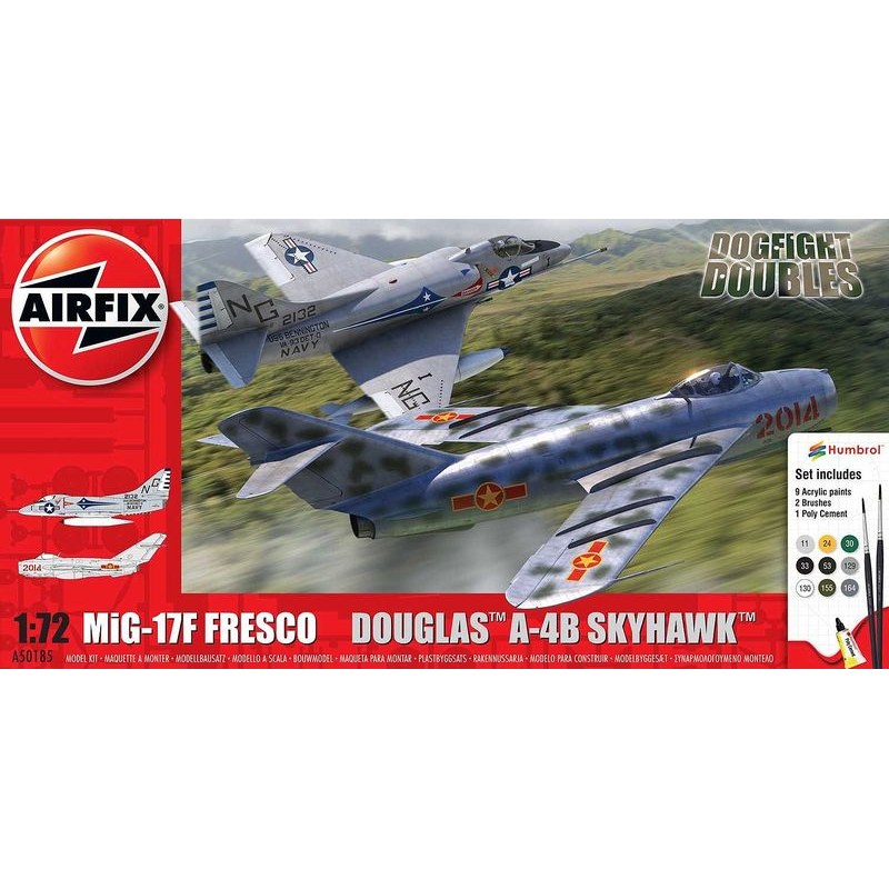 Mig 17F Fresco Douglas A-4B Skyhawk Dogfight Double Kit 1:72 DS Modellismo Mig 17F Fresco Douglas A-4B Skyhawk Dogfight Double Kit 1:72