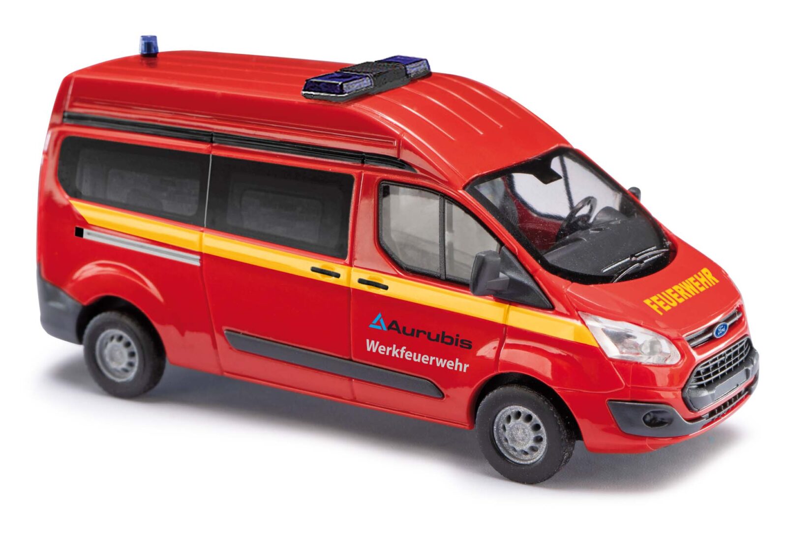 Ford Transit Custom, Vigili del Fuoco dello stabilimento Aurubis Scala H0 DS Modellismo Ford Transit Custom, Vigili scala H0