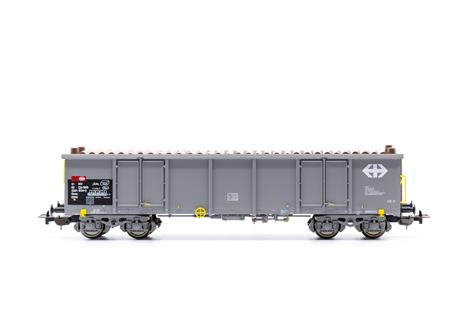 Set 2 carri Eaos Hochbordwagen Eaos bel.m.Holz, Epoca V-VI delle SBB Scala H0 DS Modellismo Set 2 carri Eaos Hochbordwagen Eaos scala H0