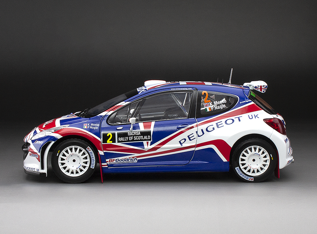 Peugeot 207 S2000 - #2 K.Meeke/P.Nagle - 3rd Rally of Scotland 2010 DS Modellismo Peugeot 207 S2000 #2 scala 1:18