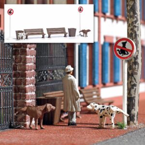 Set d'azione: Cani che fanno pipì scala H0