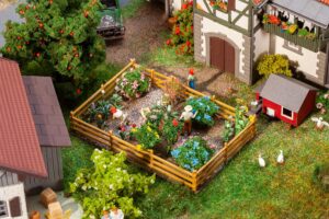Giardino ornamentale fiori scala H0