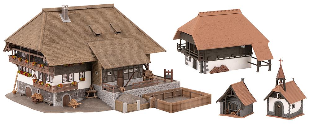Set Edifici Foresta Nera Vogtsbauernhof Scala H0 DS Modellismo Set Edifici Foresta Nera scala H0