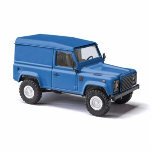 Land Rover Defender 90 Box, blu scala H0