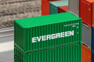 Container da 20' "EVERGREEN" scala H0 Faller