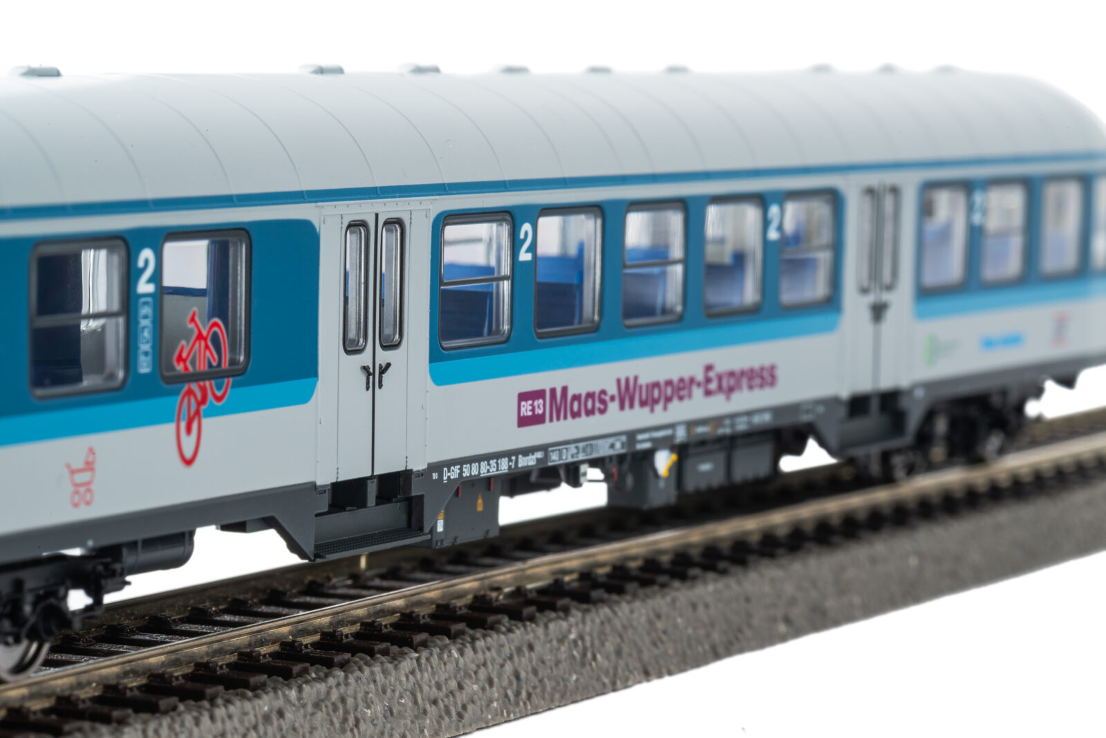 Carrozza Pilota per il Trasoporto Locale Wittenberg 2^ Classe Maas-Wupper-Express GFF Epoca VI - Versione in Corrente Alternata Scala H0 DS Modellismo Carrozza Pilota per il Trasoporto scala H0