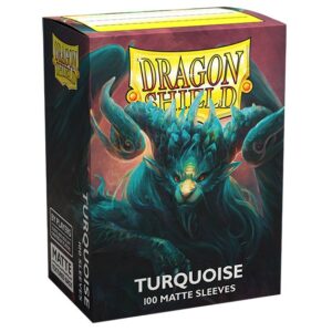 Dragon Shield Bustine Standard Matte Turquoise Atebeck 100pz