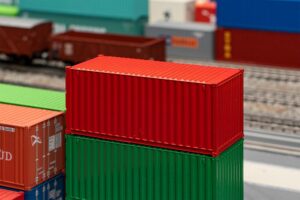 Container da 20' Rosso scala H0 Faller