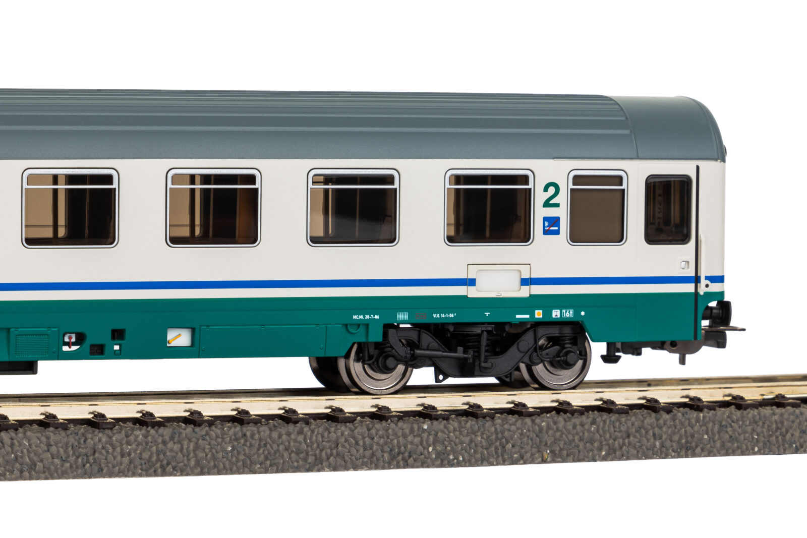 Carrozza Passeggeri Eurofima 2^ Classe Intercity Plus FS Epoca V Scala H0 DS Modellismo Carrozza Passeggeri Eurofima 2^ scala H0 - vista 4