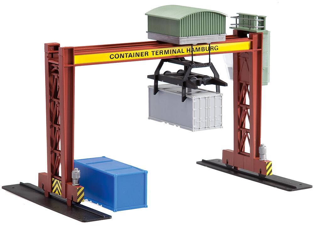Carro ponte con gru per container Scala H0 DS Modellismo Carro ponte gru per container scala H0