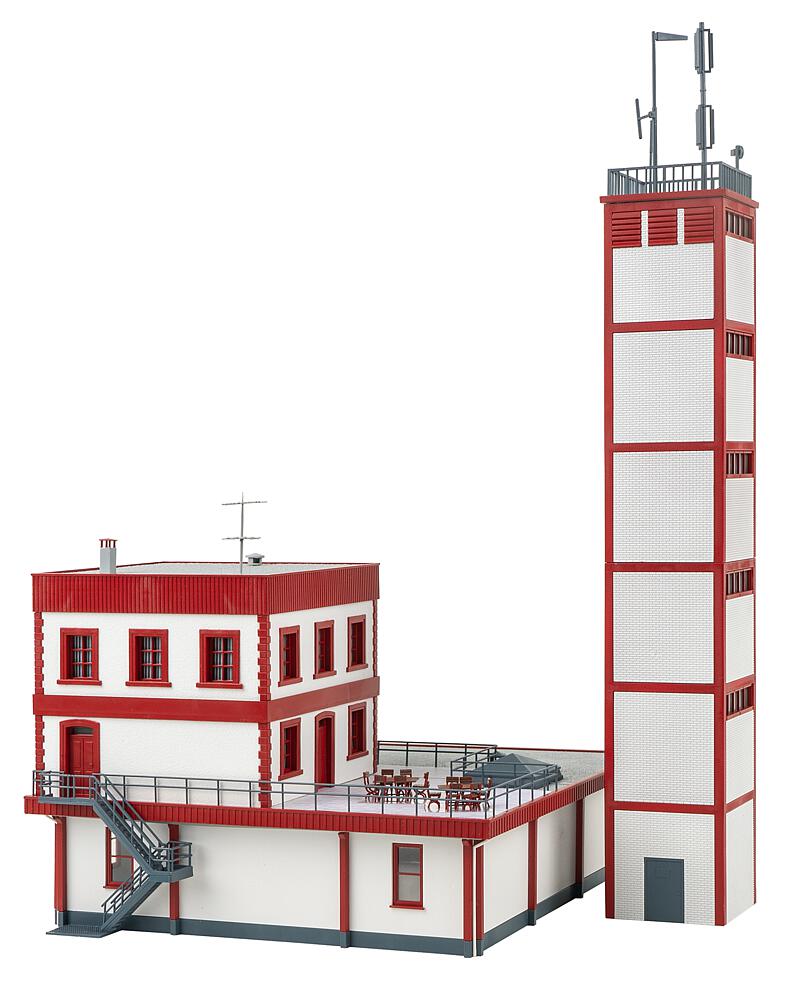 Caserma moderna dei vigili del fuoco Scala H0 DS Modellismo Caserma moderna dei vigili scala H0