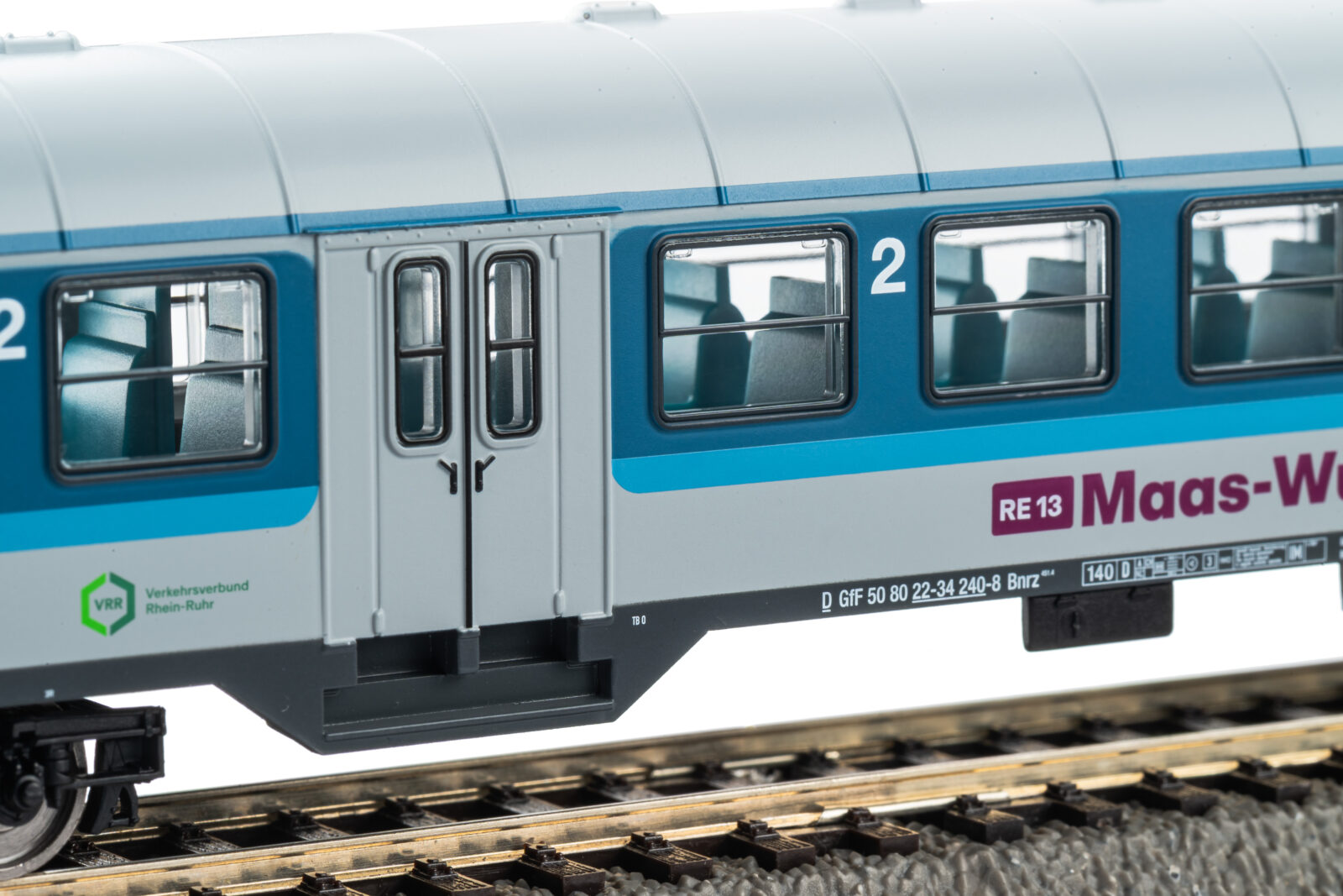 Carrozza Passeggeri 2^ Classe Maas-Wupper-Express GFF Epoca VI Scala H0 DS Modellismo Carrozza Passeggeri 2^ Classe scala H0 - vista 3