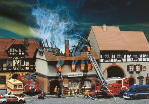 Rovine dell'incendio del Ritorante scala H0