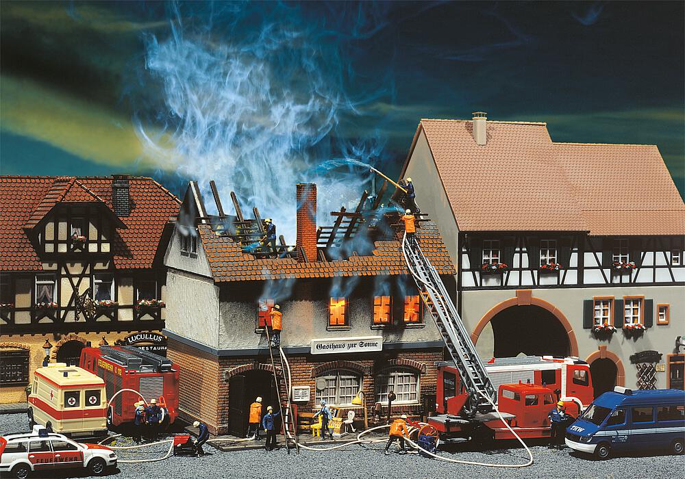 Rovine dell'incendio del Ritorante Zur Sonne Scala H0 DS Modellismo Rovine dell'incendio del Ritorante scala H0