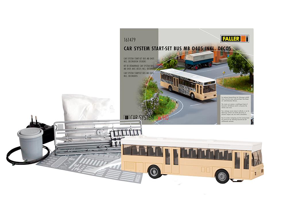 Car System Start-Set bus MB O405 incl. adesivi decorativi Scala H0 DS Modellismo Car System Start-Set bus MB O405 scala H0