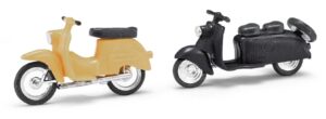 Scooter beige, Schwalbe nero scala H0 Busch