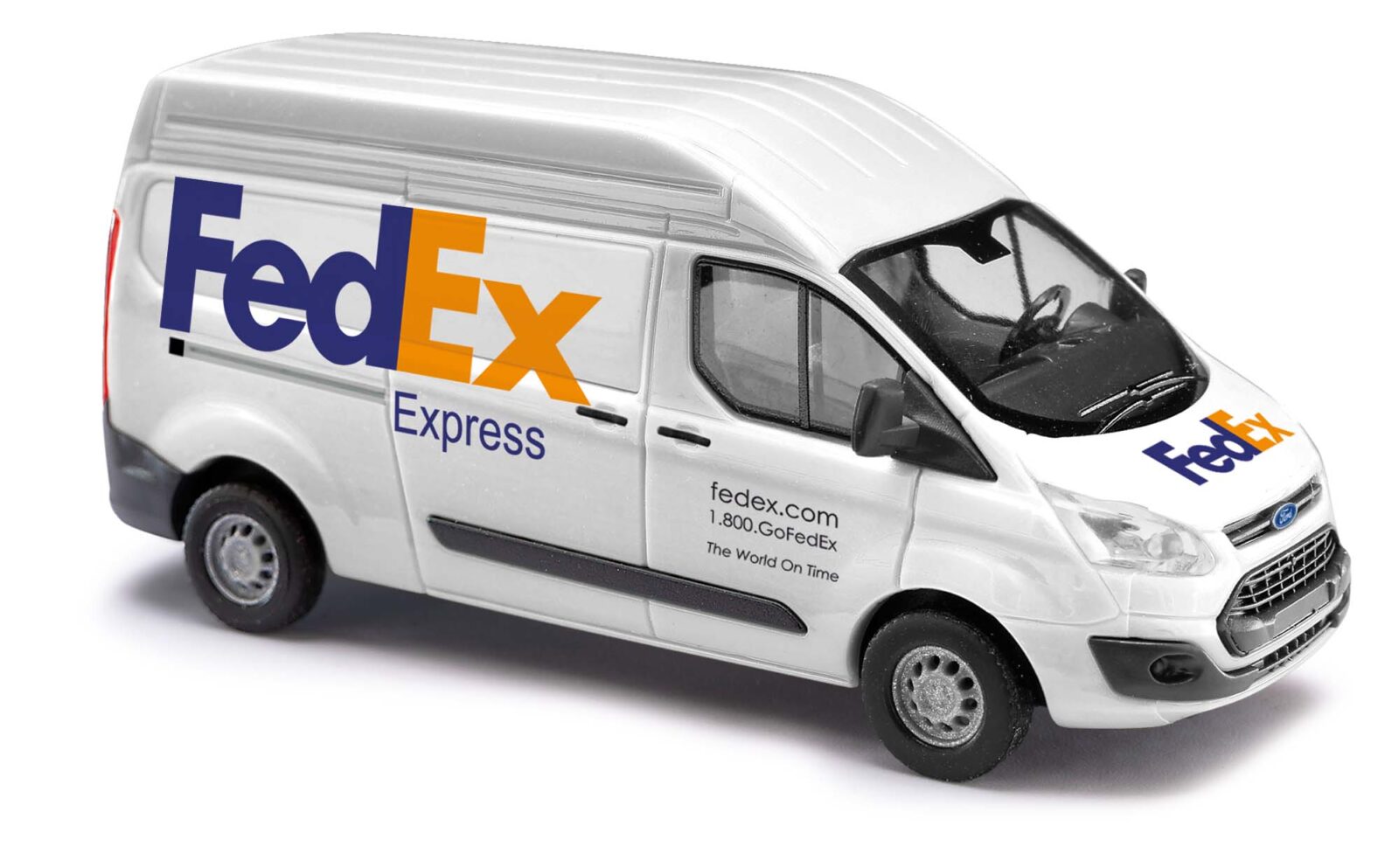 Ford Transit FedEx con Tetto Alto Scala H0 DS Modellismo Ford Transit FedEx Tetto Alto scala H0 1:87