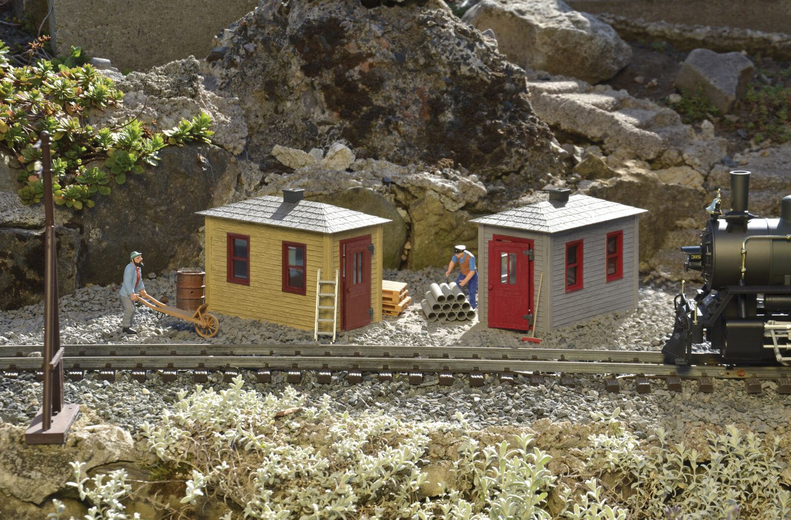 Rimessa attrezzi della ferrovia (2 pz) Scala G DS Modellismo Rimessa attrezzi della ferrovia scala G Piko