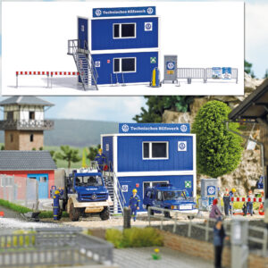 Set di container THW scala H0 Busch