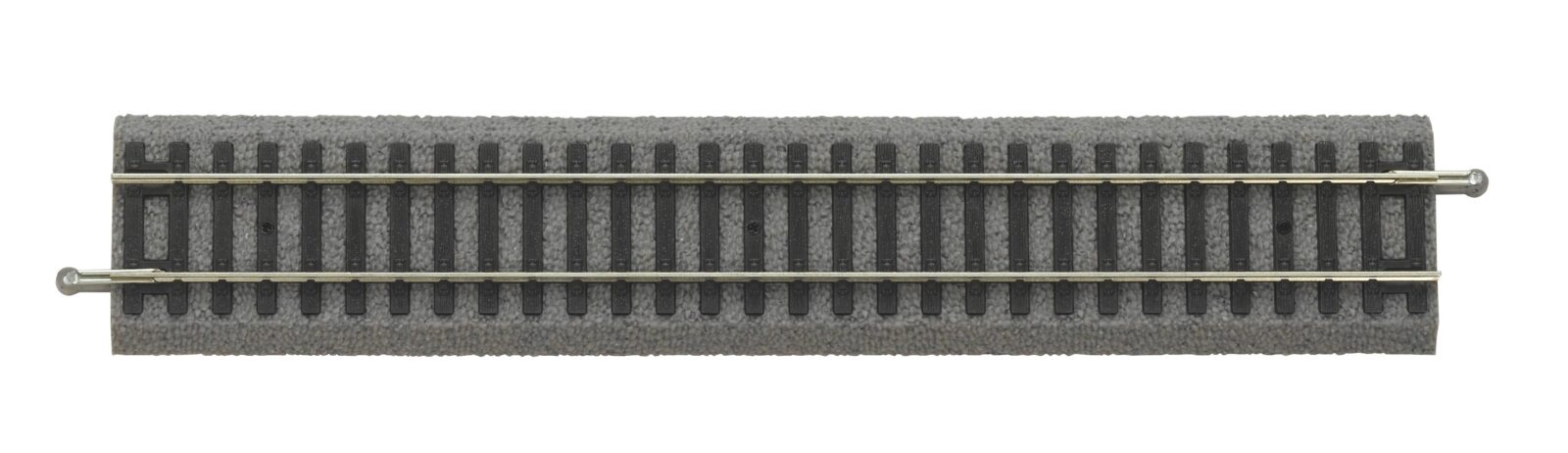 Binario rettilineo 231 mm, con massicciata Scala H0 DS Modellismo Binario rettilineo 231 mm, scala H0
