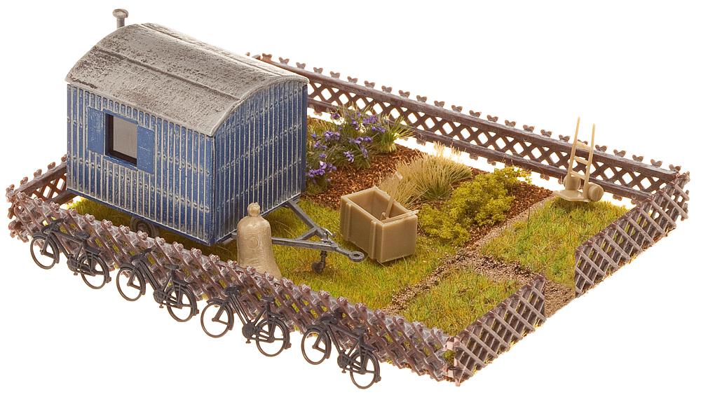 Lottizzazione con rimorchio dell'imprenditore Scala H0 DS Modellismo Lottizzazione rimorchio scala H0