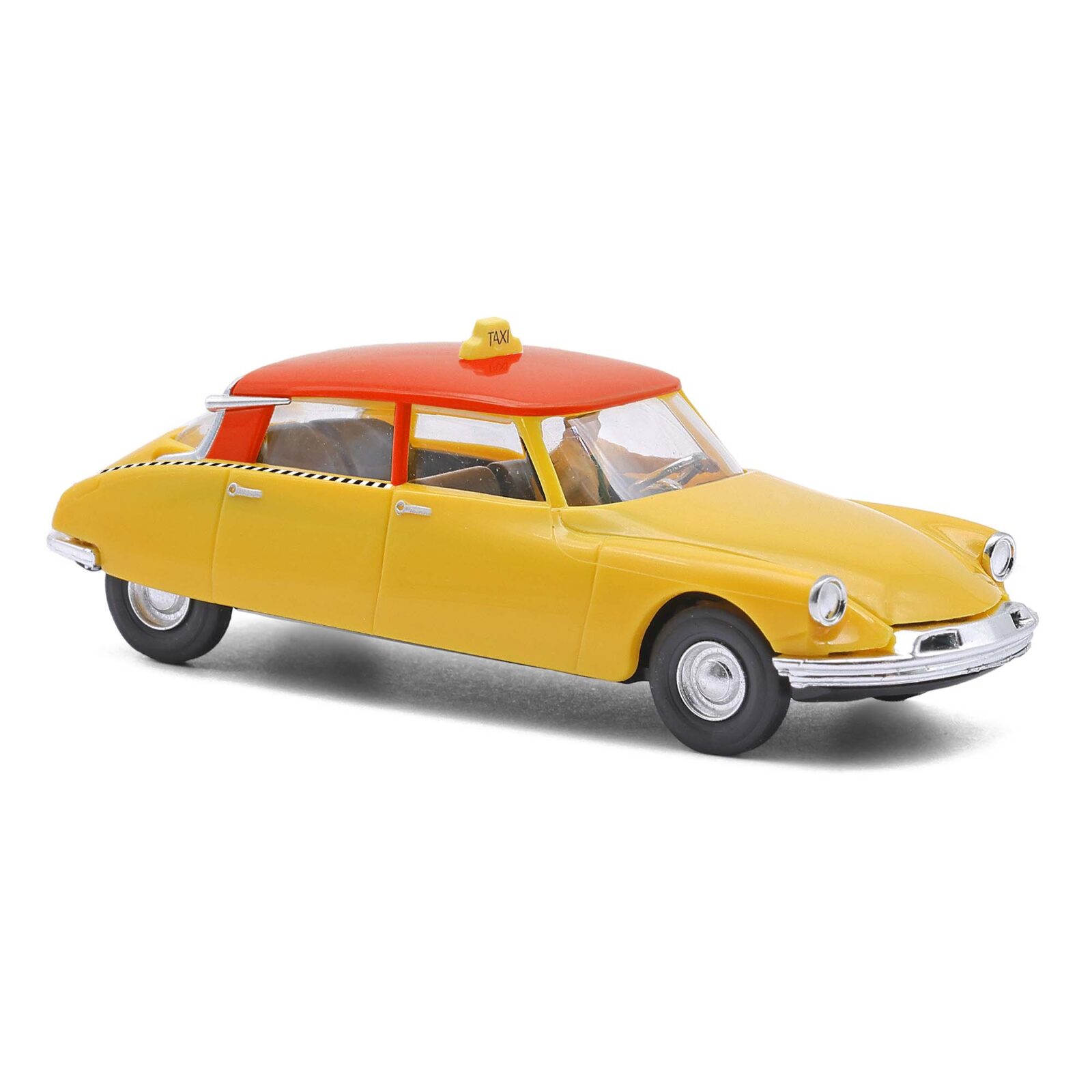 Citroën DS 19 - Taxi con autista Scala H0 DS Modellismo Citroën DS 19 Taxi autista scala H0 Busch