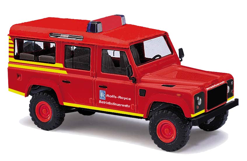 Land Rover aziendale dei vigili del fuoco Scala H0 DS Modellismo Land Rover aziendale dei vigili scala H0