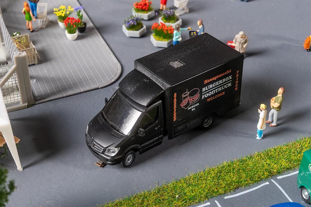 Car System Digital MB Sprinter Foodtruck (HERPA) Scala H0 DS Modellismo Car System Digital MB Sprinter scala H0