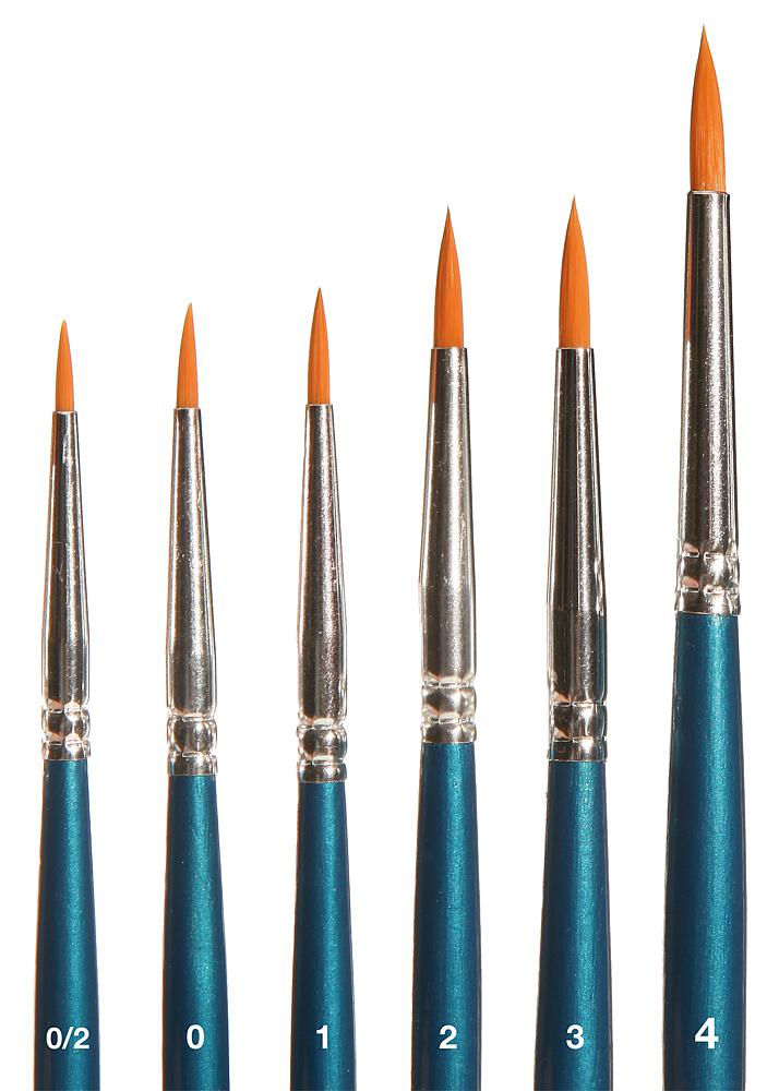 Set di pennelli tondi, sintetici DS Modellismo di pennelli tondi, sintetici Faller