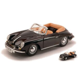 Porsche 356 B Cabriolet 1961 Black 1:24