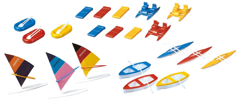 Barche e tavole da surf Scala H0 DS Modellismo Barche e tavole da surf scala H0 Faller