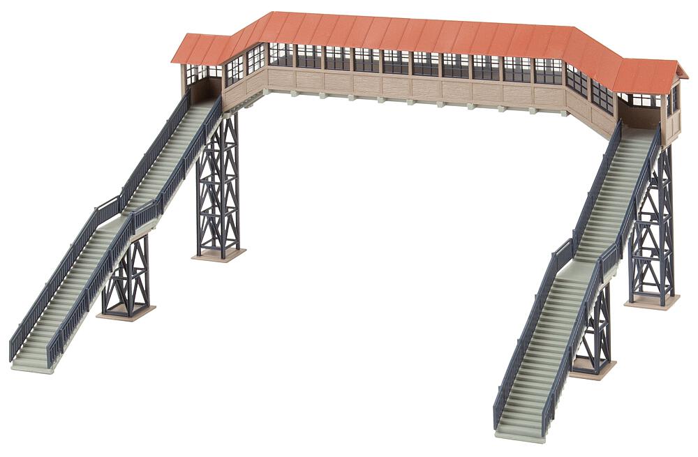 Ponte pedonale con tettoia Scala H0 DS Modellismo Ponte pedonale tettoia scala H0 Faller