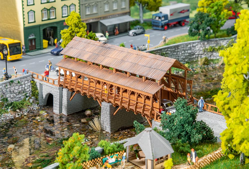 Ponte ferroviario in legno Scala H0 DS Modellismo Ponte ferroviario in legno scala H0 Faller