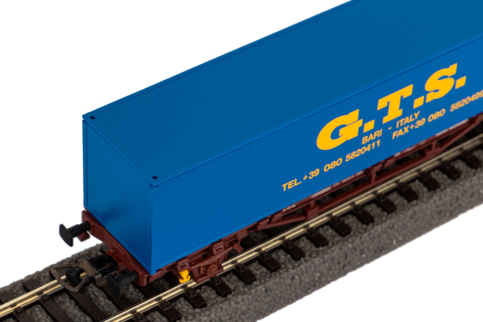 Carro Pianale 1x 40 Container GTS FS Epoca V Scala H0 DS Modellismo Carro Pianale 1x 40 Container GTS scala H0