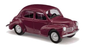 Renault 4CV bordeaux scala H0 Busch