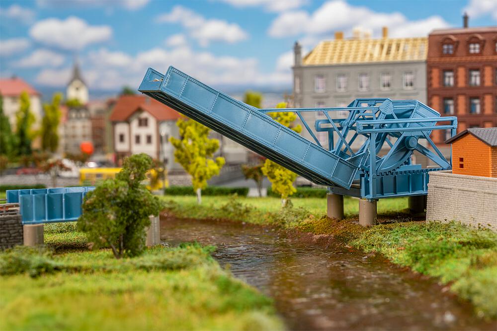 Ponte basculante con azionamento Scala N DS Modellismo Ponte basculante azionamento scala N Faller