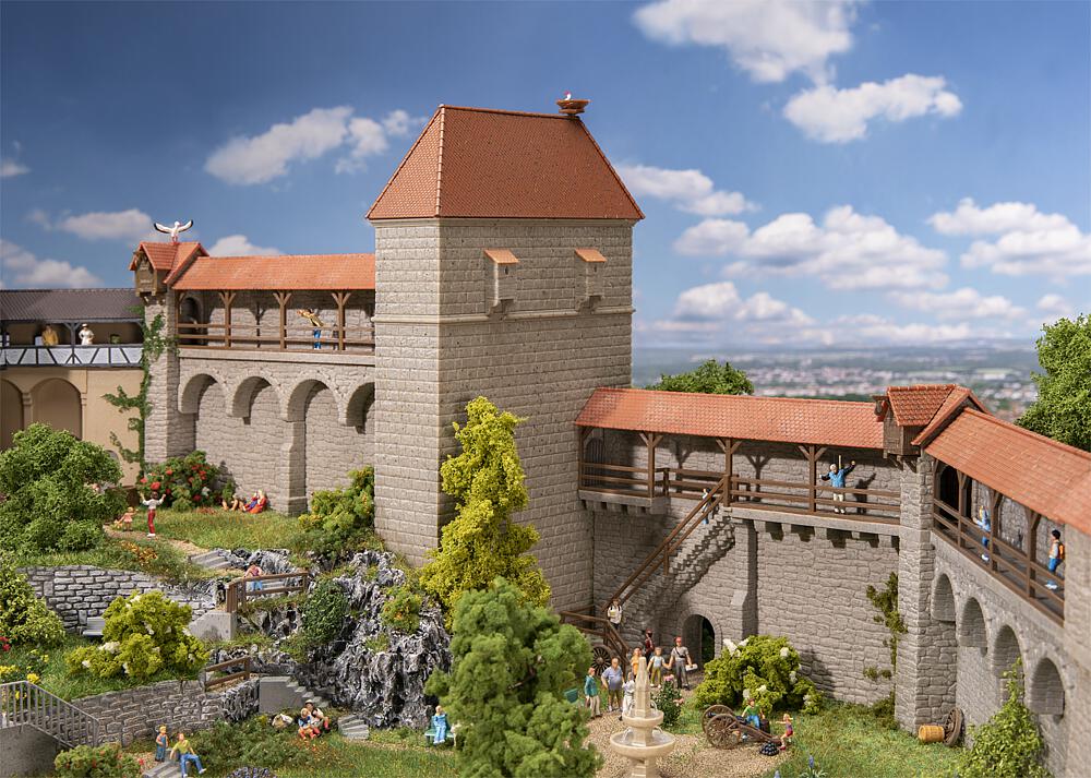 Muro di cinta della città vecchia con muro a scudo Scala H0 DS Modellismo Muro di cinta della città vecchia scala H0