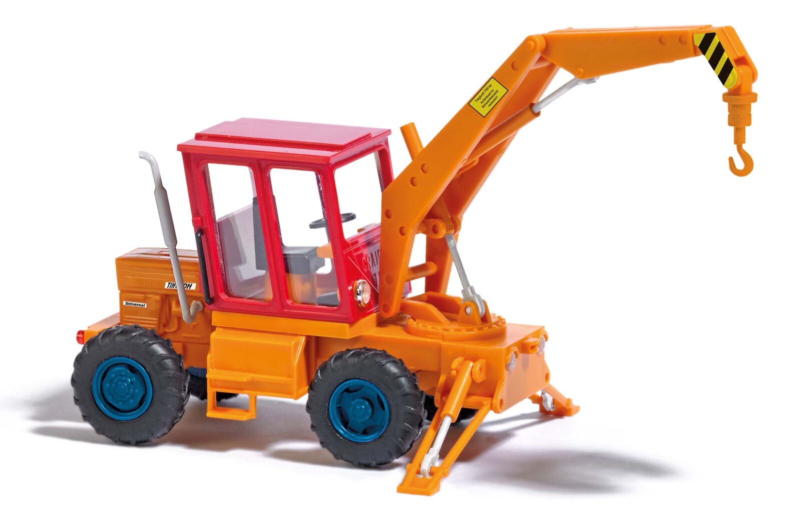 Trattore TIH 445 con gancio per gru Scala H0 DS Modellismo Trattore TIH 445 gancio per gru scala H0