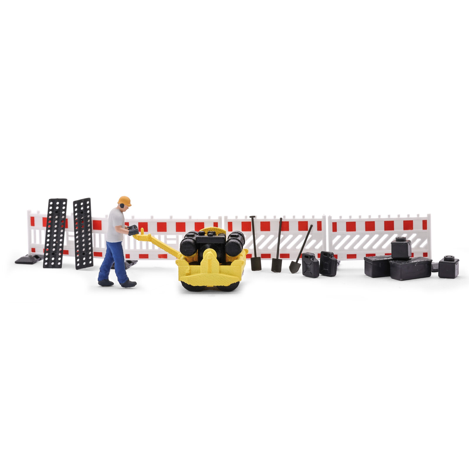 Set Azione: Rullare l'Asfalto Scala H0 DS Modellismo Set Azione: Rullare l'Asfalto scala H0 Busch