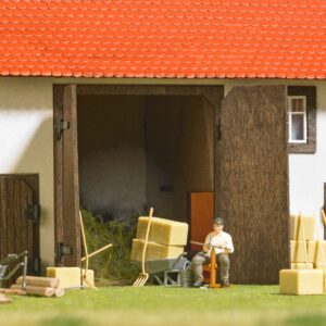 Set d'azione: falciare scala H0 Busch