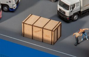 Cassa di legno scala H0 Faller