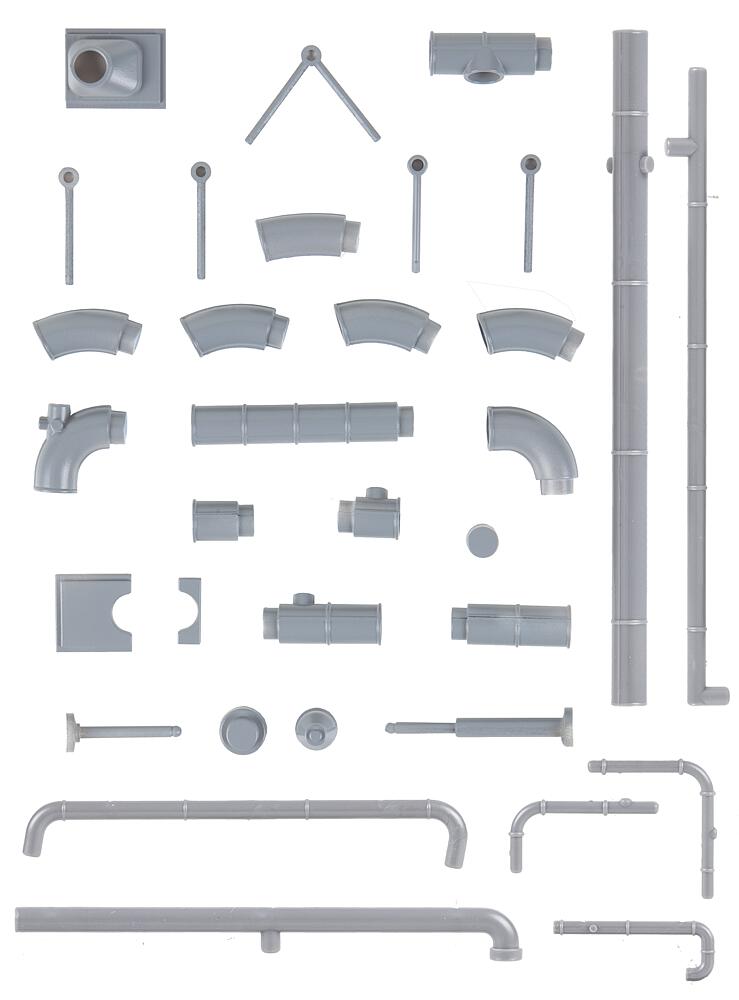 Set di condotti Scala H0 DS Modellismo Set di condotti scala H0 Faller