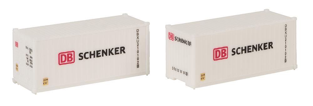 Container da 20' "DB" - Set da 2 pezzi Scala H0 DS Modellismo Container da 20' "DB" Set da 2 scala H0