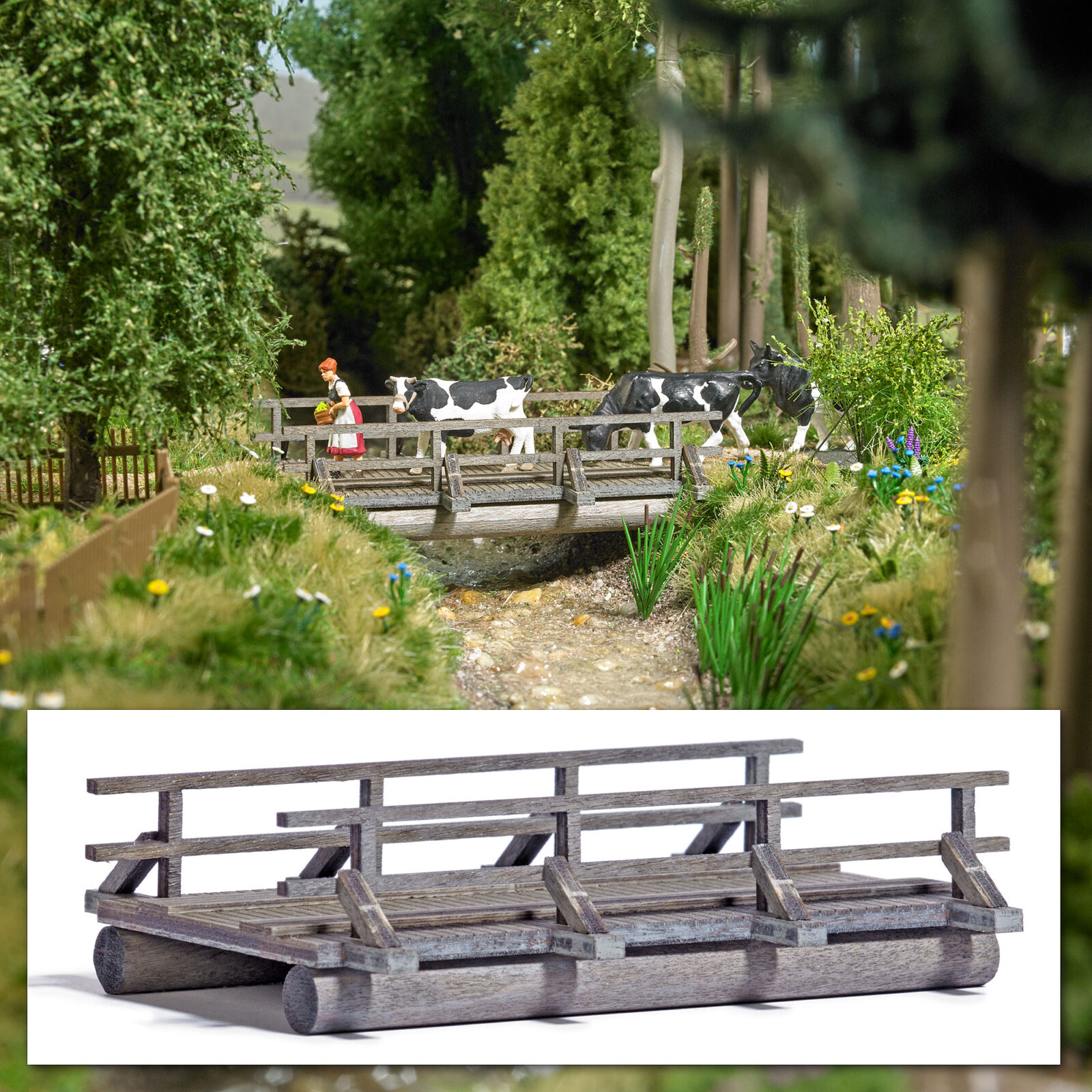 Ponte di legno Scala H0 DS Modellismo Ponte di legno scala H0 Busch