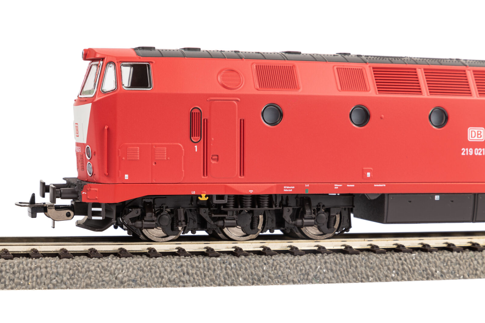 Locomotiva Diesel BR 219 Luce in alto con bavaglino DB AG Epoca V Scala H0 DS Modellismo Locomotiva Diesel BR 219 Luce scala H0