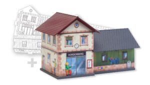 Stazione ferroviaria BASIC, incl. 1 scala H0