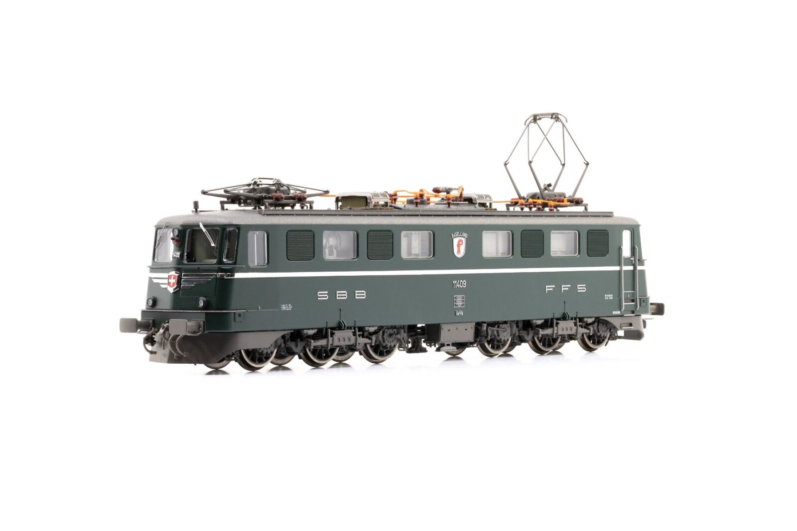 Locomotiva Elettrica / Sound Ae 6/6 11409 FFS Baselland verde Epoca IV Scala H0 DS Modellismo Locomotiva Elettrica / Sound Ae 6/6 scala H0